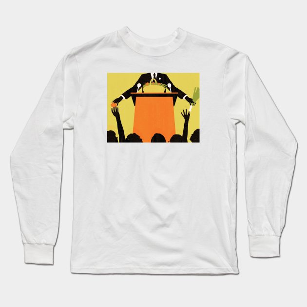 Health and politics Long Sleeve T-Shirt by Neil Webb | Illustrator